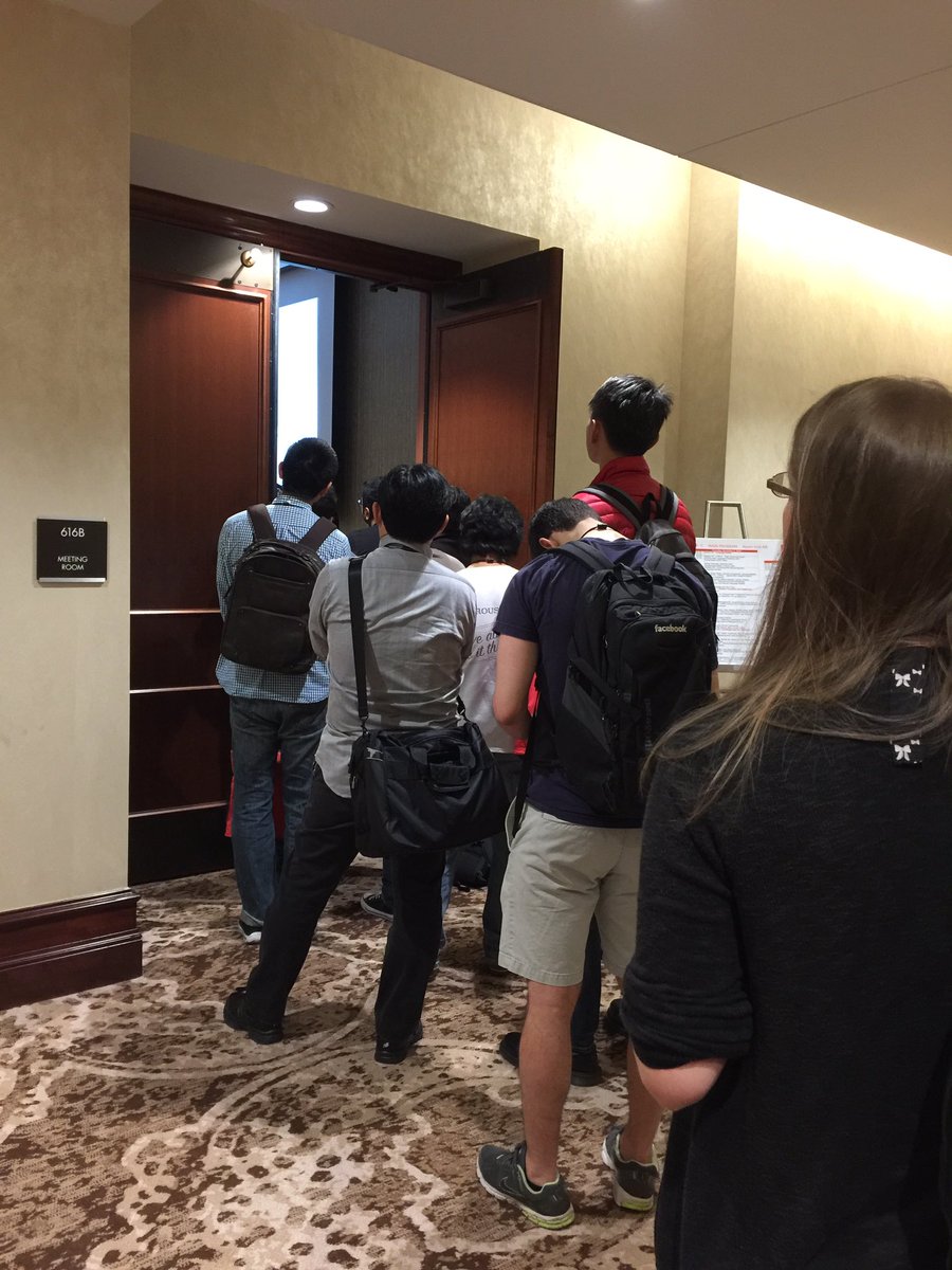 WilliamWangNLP's tweet image. This is what is like to get into a talk on rationales for neural networks. #emnlp2016 #nlproc