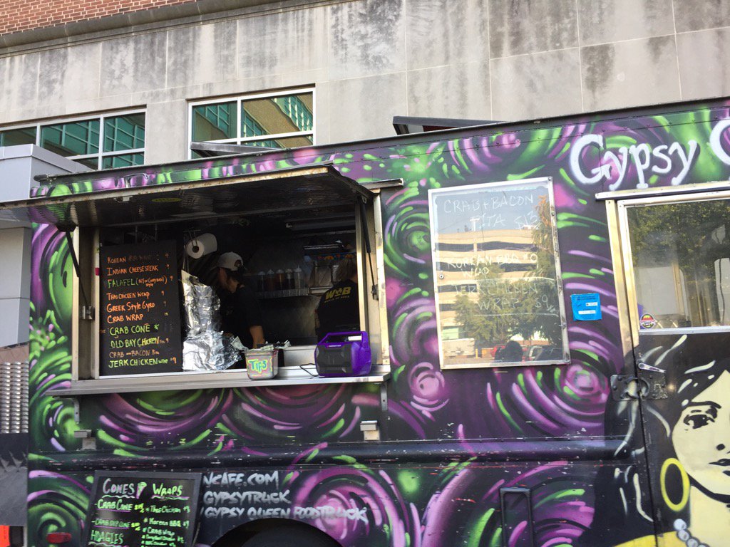 DanRodricks's tweet photo. @thegypsytruck right outside My workplace today: 501 N. Calvert St. #eats2016 @baltimoresun https://t.co/6e5Ibkid4q