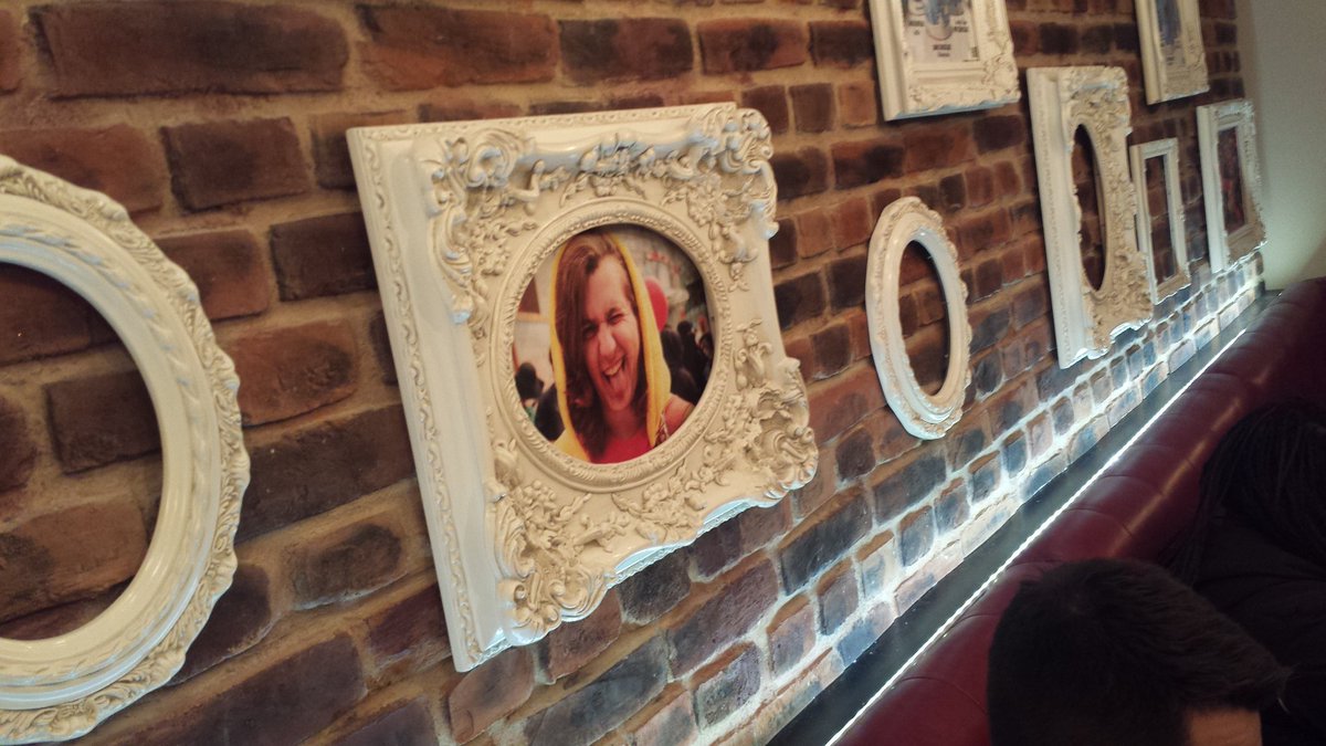 BhamPokewalk's tweet photo. Birmingham #Pokewalk founder Harvey McDonald's face seems to have taken up permanent residence at Second Cup cafe 😂 https://t.co/nkjQqhDuzA