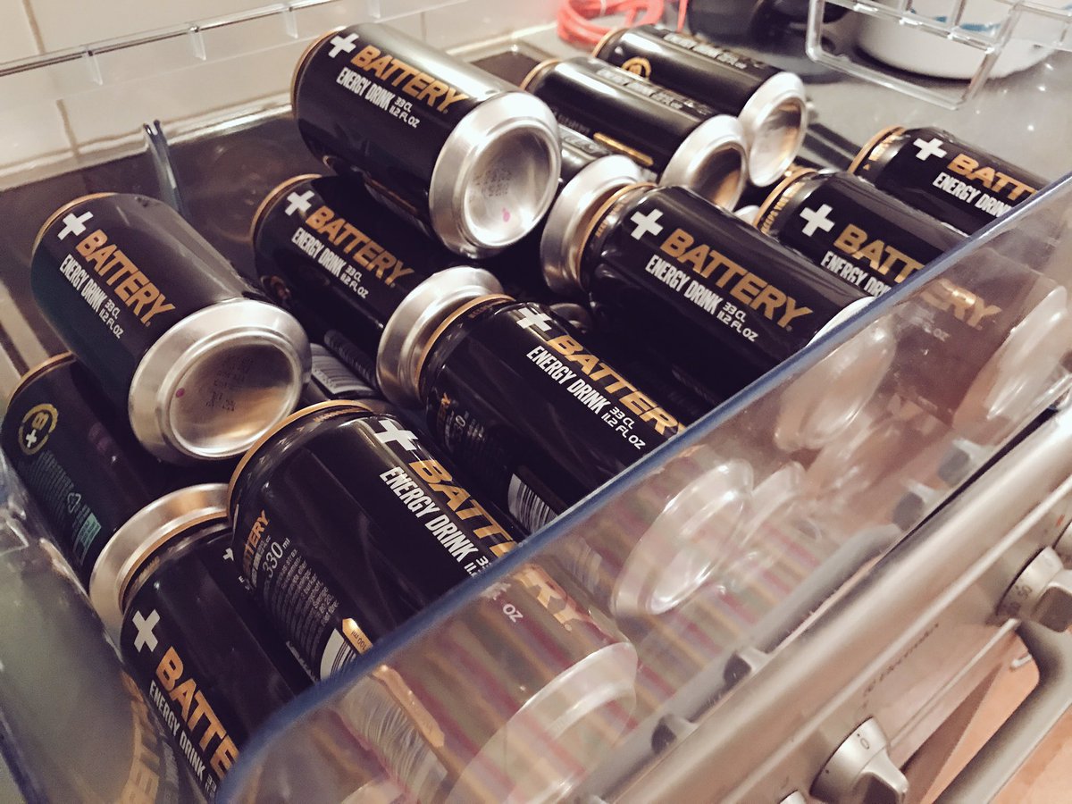 Just doing some stuff and filling my fridge with <a href="/BatteryEnergy/">Battery Energy Drink</a> Fuel, stream later tonight. *not paid commercial

#Battery #keepsyougoing