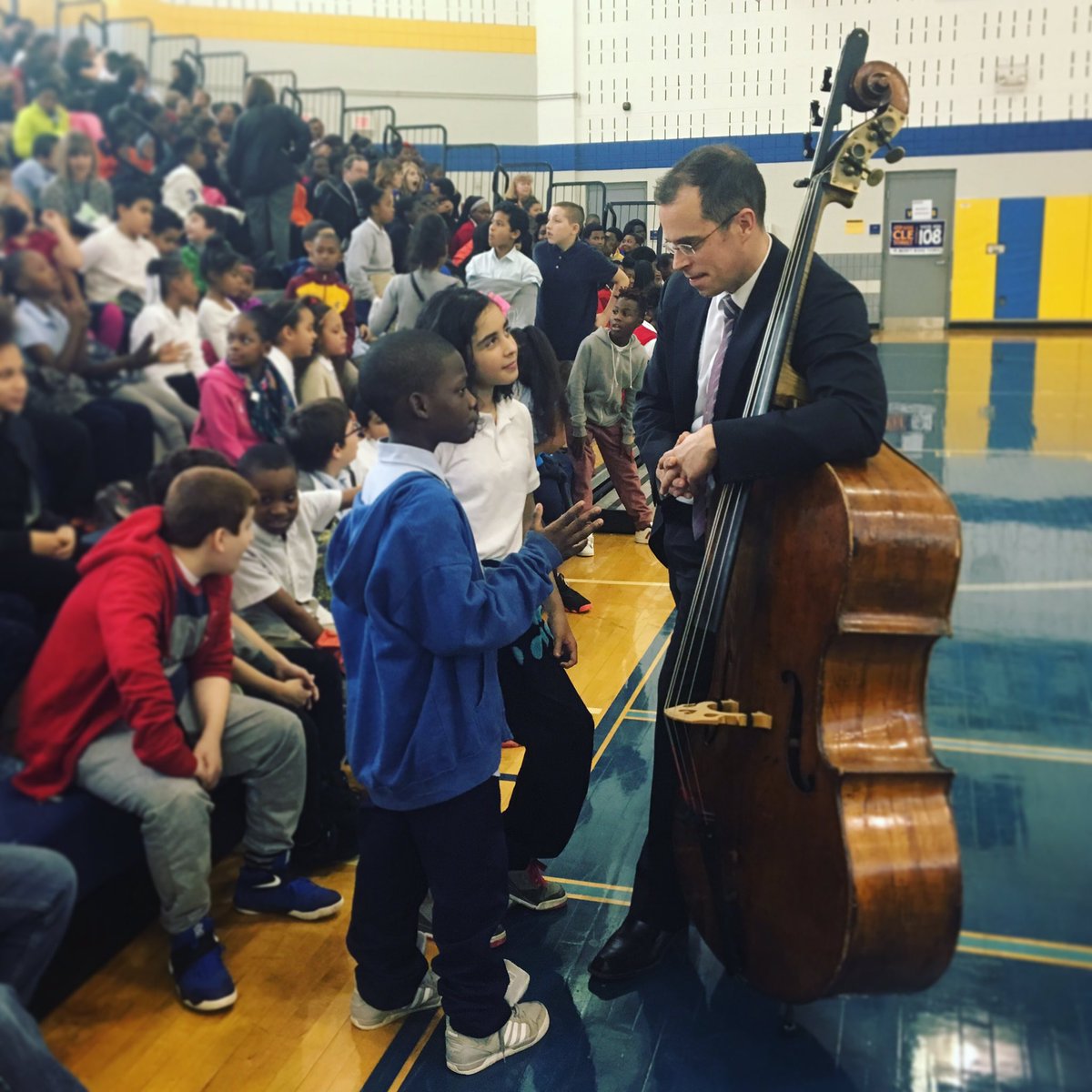 CLEMetroSchools's tweet photo. Hundreds of CMSD students were treated to a performance by the world-class Cleveland Orchestra today! https://t.co/SZgdX7wcyB
