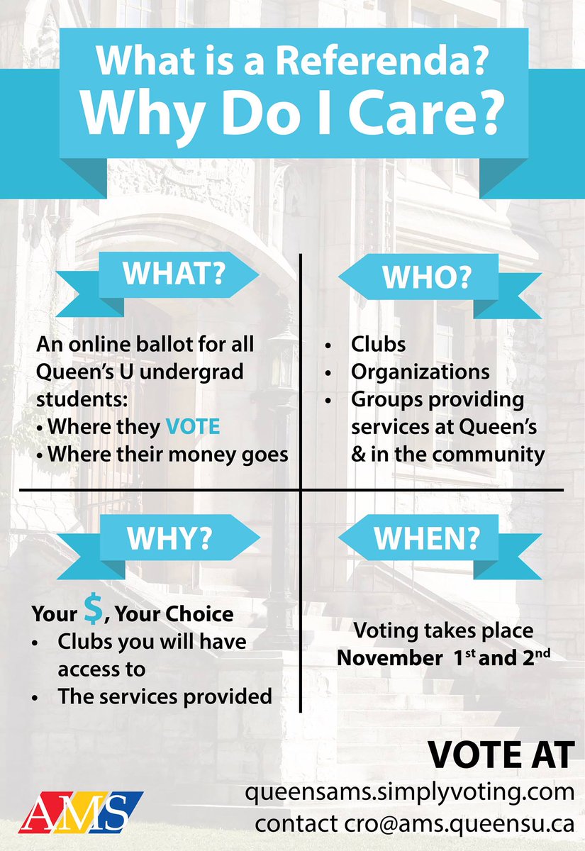 AMSElectionTeam's tweet image. Today is you last opportunity to vote in the referendum on club student fees! Vote today and get your voice heard!