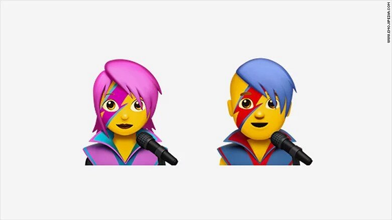 CheckInUrbana's tweet photo. Entre otros nuevos emojis, Apple lanza los de David Bowie #CheckInTech https://t.co/RRfo0Ys5JX