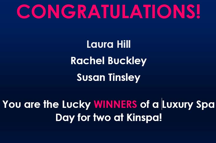 Thank you to everyone that entered our competition and voted for Kinspa for 'Best Spa for a Day' in the Good Spa Guide Awards 2016!