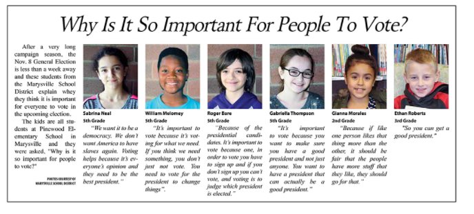 #PinewoodPanthers tell @NCOutlook why it's important 2 vote! Election Day is 11/8 & these young politicos need you 2 make their voices heard