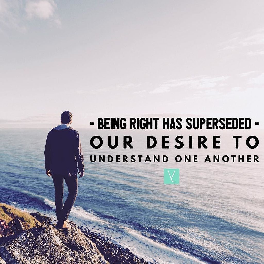 socrebel's tweet photo. Being right has superseded our desire to understand one another. ⠀
_⠀
We live in a world w… https://t.co/l3uBxpcsbe https://t.co/ElAHtXmUCt