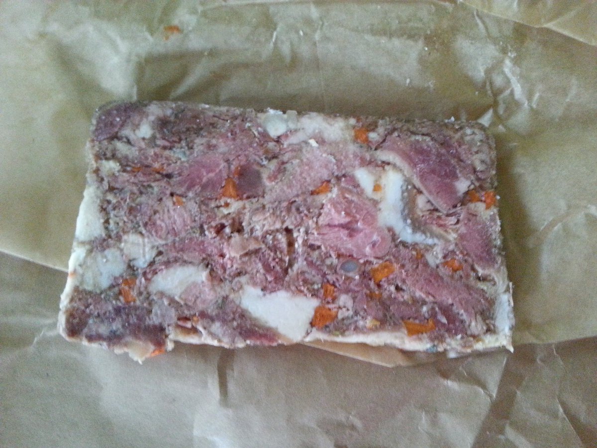 Good chewin, flavor-packed headcheese from <a href="/lowryhillmeats/">Lowry Hill Meats</a> @MeccaBos