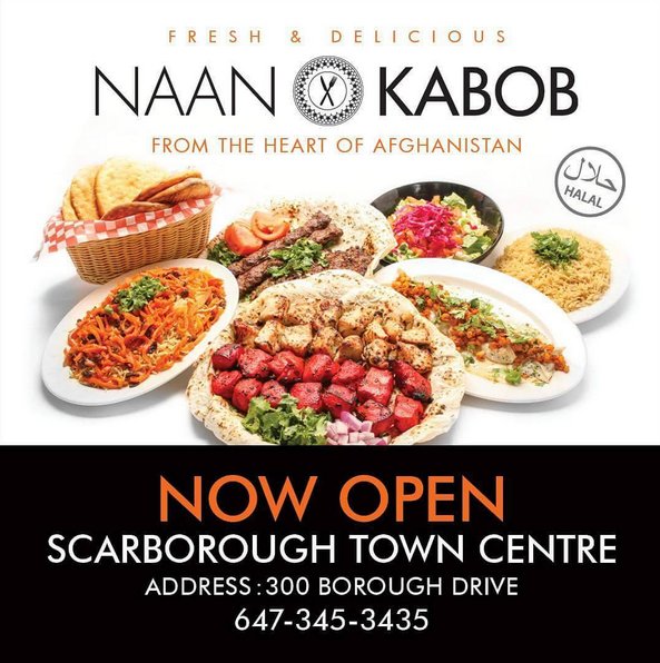ZhaboomCanada's tweet photo. Naan & Kabob has open its doors on #Scarborough Town Center https://t.co/XReORRsVqS #yyzeats #torontoeats #eats2016 #naanandkabob #halaleats https://t.co/pIukHjmI44