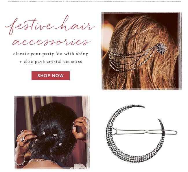 Want to sparkle this holiday season? Wear the sparkle in your hair! chloeandisabel.com/boutique/paula… #holidayjewelry <a href="/kharrington75/">Karen Harrington</a>