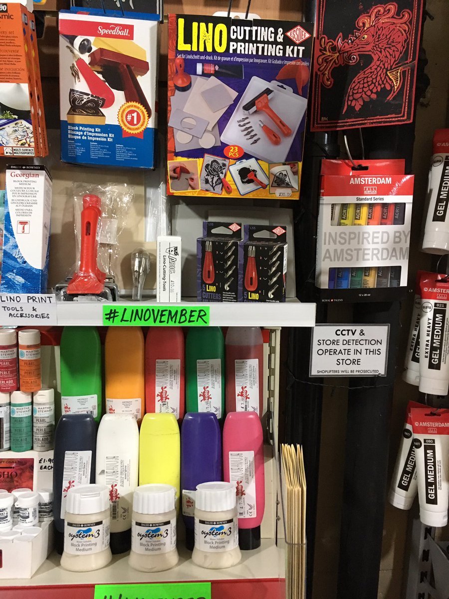 thearteryshop's tweet photo. It's #Linovember ! Set yourself the challenge of create a lino cut each week this month & share them with us by tagging us & use the hashtag https://t.co/vYhhyNUrds