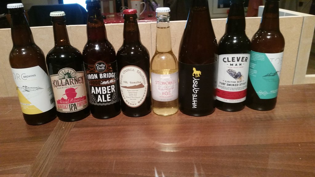 Chefnoelk1's tweet photo. Teating for #craftbeer menu @whitegypsy @torcbrewing @killarneybrewco @ListowelFood @craftydevilbrew @StonewellCider @clevermanbeer #lff16 https://t.co/8OJ1xw6z1L