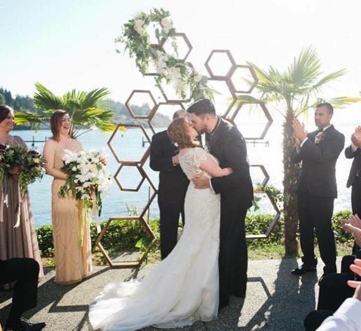 #ballardbayclub waterfront wedding ceremony ❤️❤️❤️