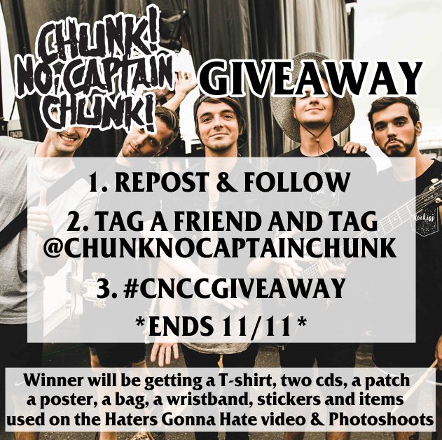 We're running an Instagram contest until November 11th, make sure to add us (@chunknocaptainchunk) and repost to get a chance to win!