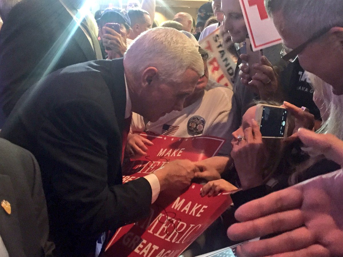 Mike_Pence's tweet photo. Thank you Mesa, AZ! While @realDonaldTrump continues to climb in the polls, Americans are working hard to win back the White House &amp; #MAGA! https://t.co/nxZgyjnZcH