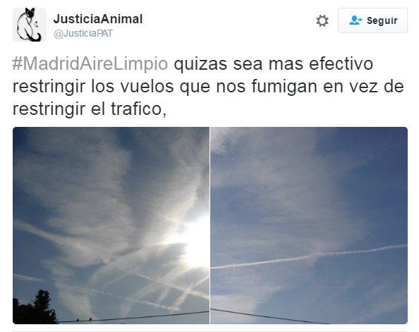 quizás sea más efectivo restringir los vuelos que nos fumigan en vez de restringir el tráfico