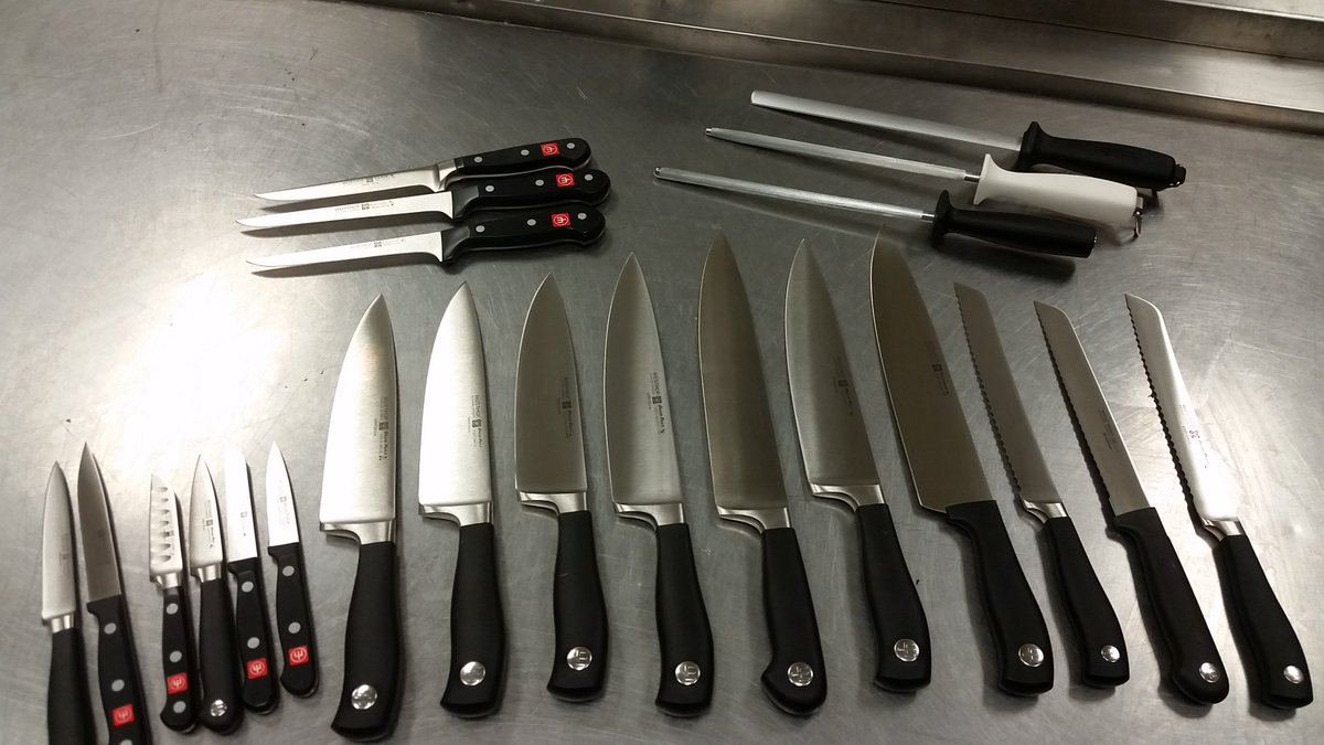 AmberHavecafe's tweet photo. Huge thank you to @GourmetWHouse &amp; @Wusthof for donating an incredible array of knives to @havecafe students. What great community spirit! https://t.co/Swm3rHRA5i