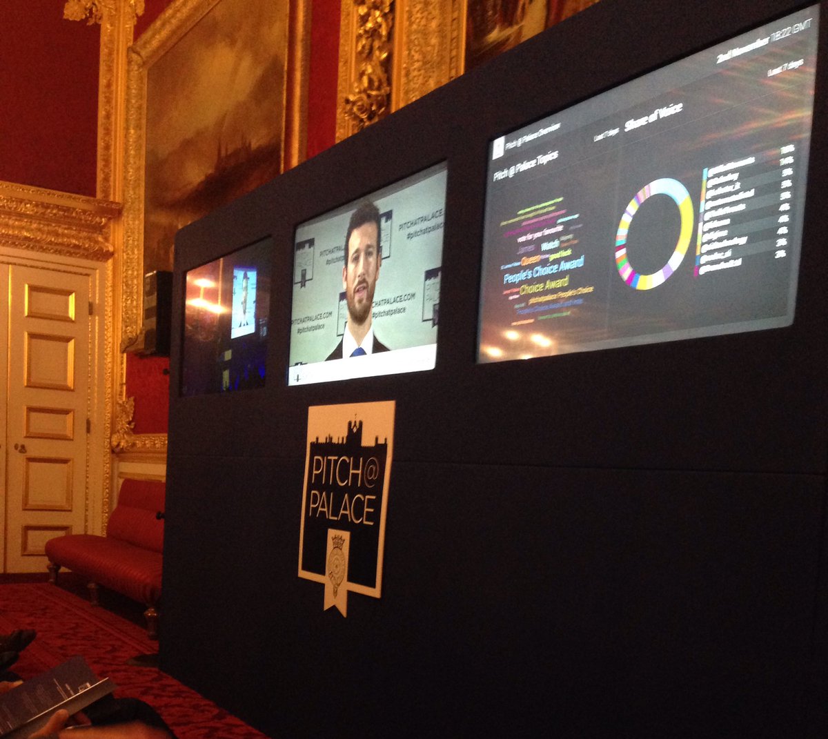 Our CEO David e-pitching <a href="/pitchatpalace/">Pitch@Palace</a> !