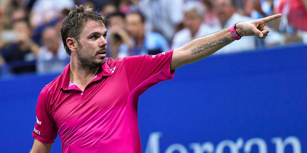 usopen's tweet photo. Wisely Inked: Left arm of @stanwawrinka "Ever tried. Ever failed. No matter. Try Again. Fail again. Fail better." #wednesdaywisdom #USOpen https://t.co/bvCEYZDnaU