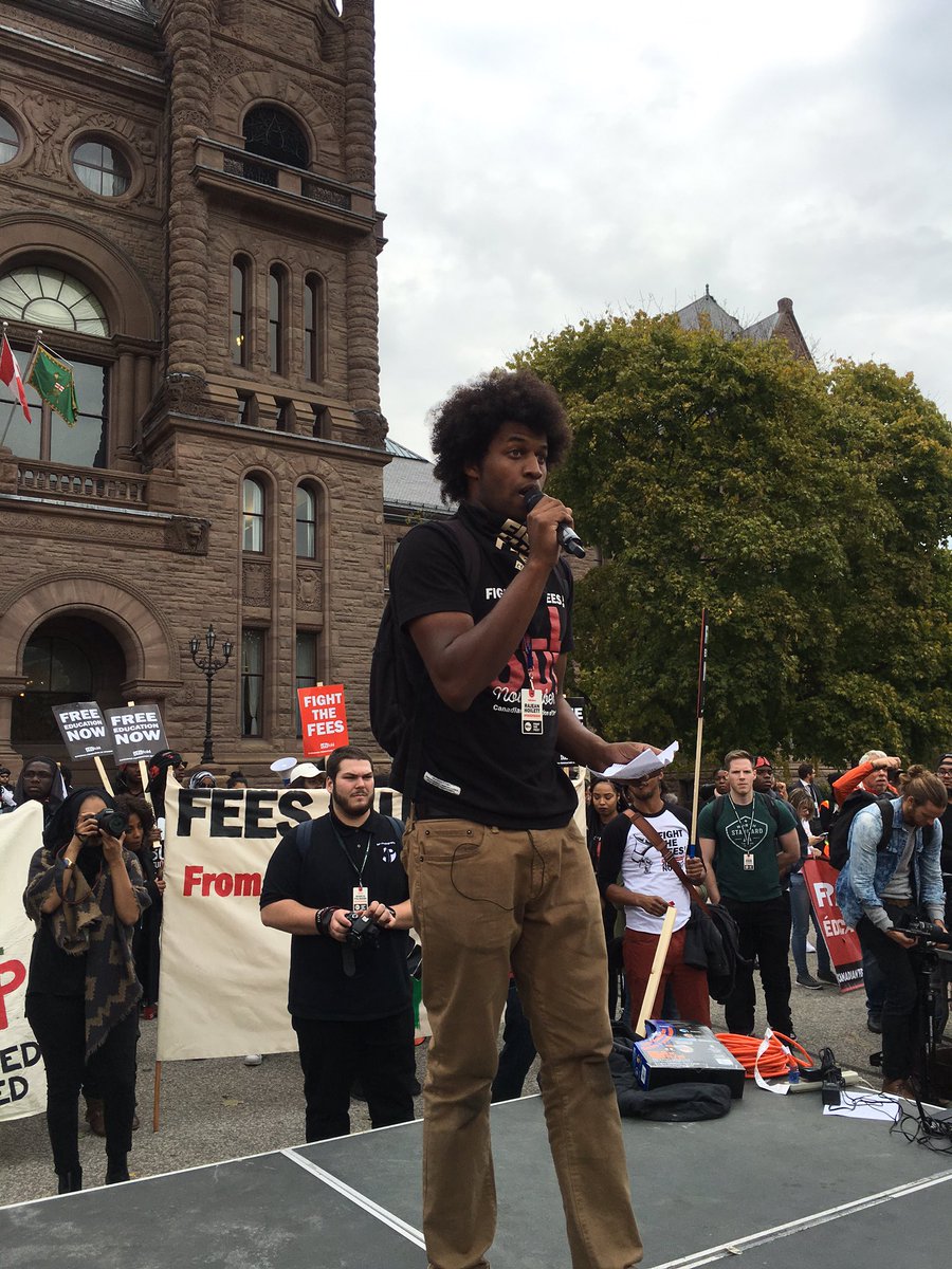 When we talk about free education we mean a system of publicly funded post-secondary education. #alloutnov2