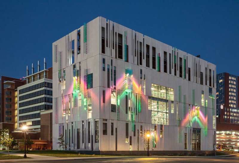 JoshBeeman's tweet image. South Campus Chiller Plant at OSU | Ross Barney Architects | Architectural Photography