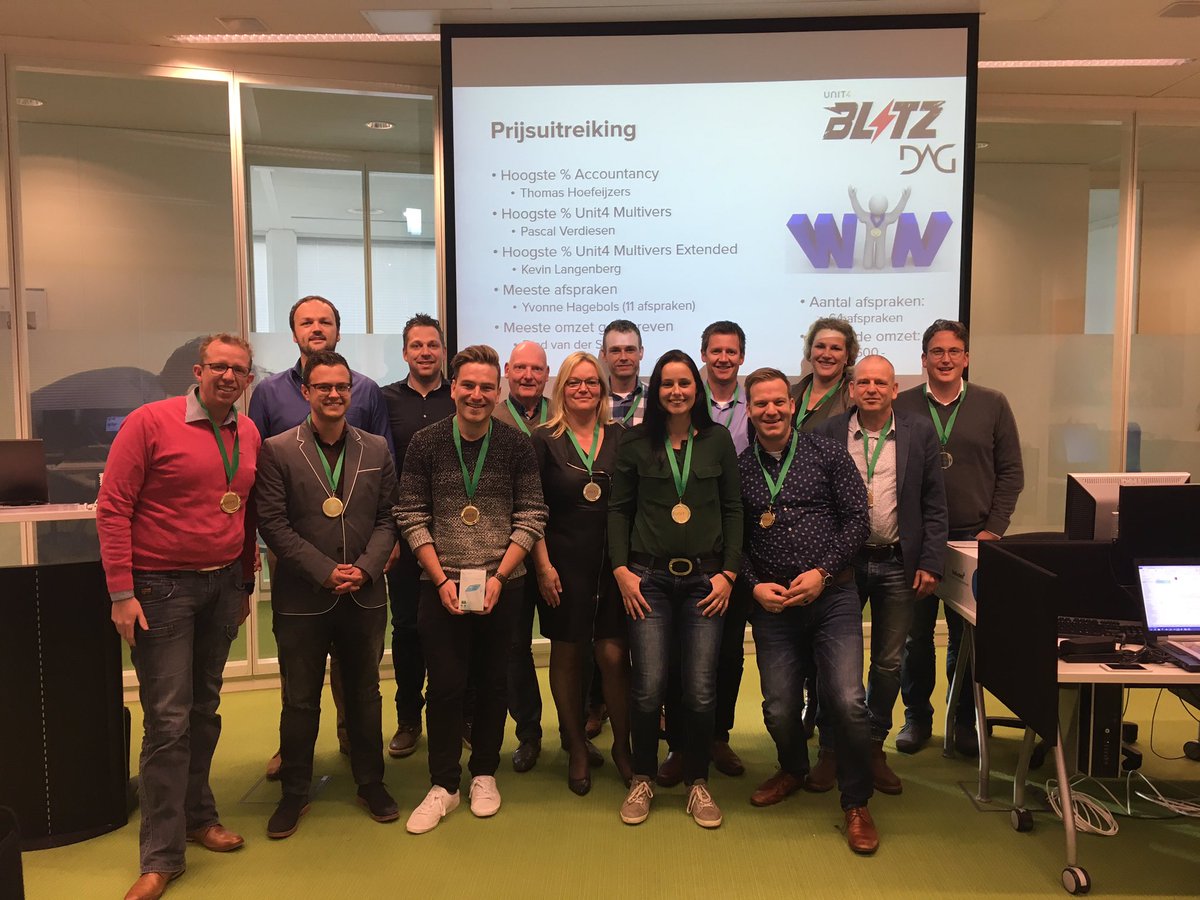Marnix010's tweet photo. Vandaag een Blitzdag met onze partners. Scores van deze beldag waren fenomenaal. Wat een energie! #unit4 #blitzdag #unit4partners https://t.co/9FxpNB82I0