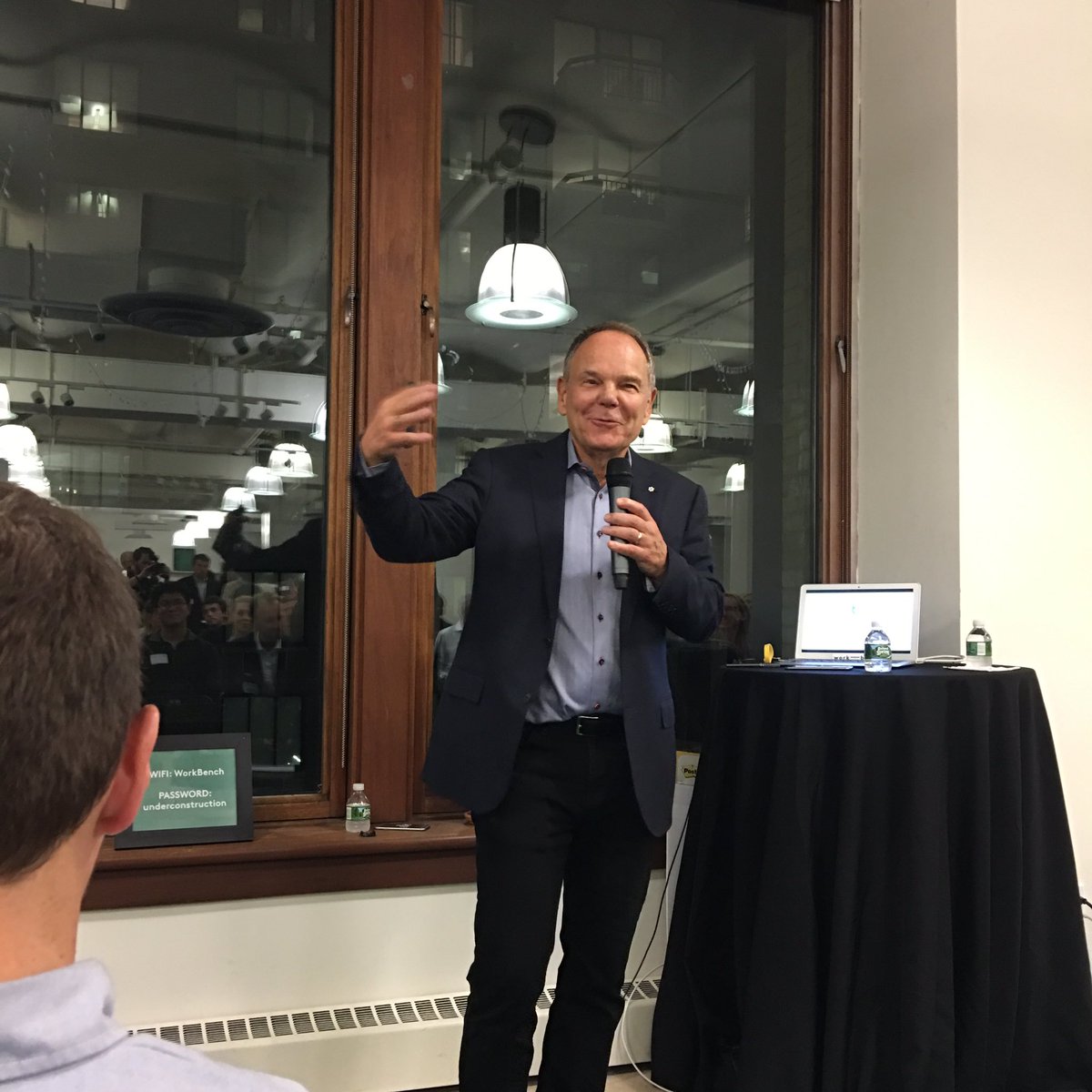 Thrilled to be here <a href="/Work_Bench/">Work-Bench</a> listening to <a href="/dtapscott/">Don Tapscott</a> kick-off #blockchainnyc