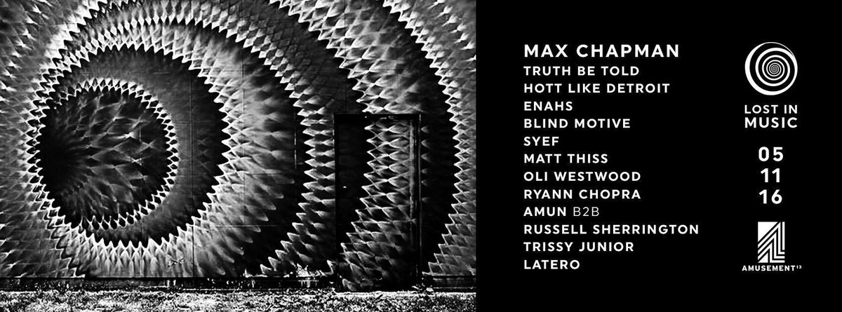 Catch <a href="/DJMaxChapman/">Max Chapman</a> playing this Saturday night at <a href="/Amusement13club/">Amusement 13</a> in Birmingham! Tickets --> fatso.ma/tr7