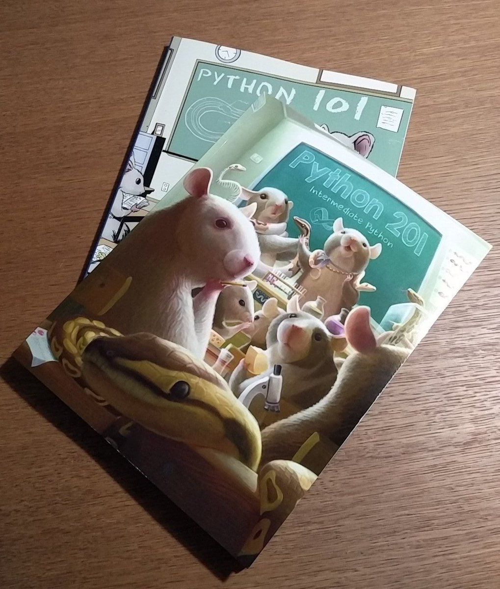 trukise's tweet image. #python201 arrived!! @driscollis ;-)