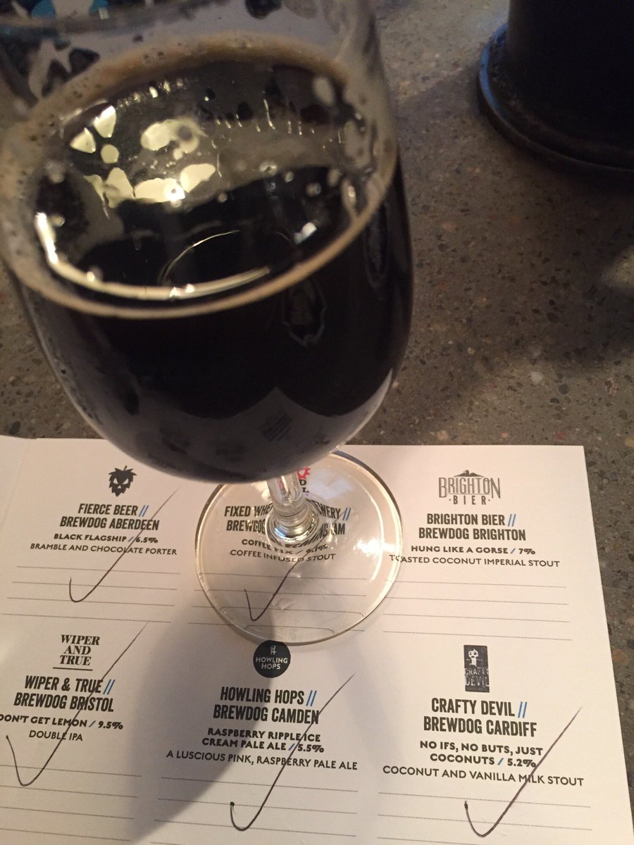 andiabz's tweet photo. Finally trying this beauty!! Like a dark bounty in a glass!! Hung like a gorse from @BrightonBier & @BrewDogBrighton #collabfest2016 https://t.co/91PKv0jS0t
