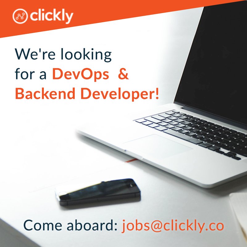 Clickly_co's tweet image. Are you passionate about beautiful systems architecture? Are you ready to join a fast growing startup? Come meet us!