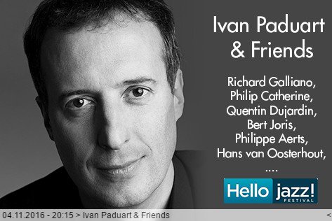 HelloJazzFest's tweet image. LAST TICKETS! Ivan Paduart &amp;amp; Friends
hellojazz.be/concert.php?l=… #flagey