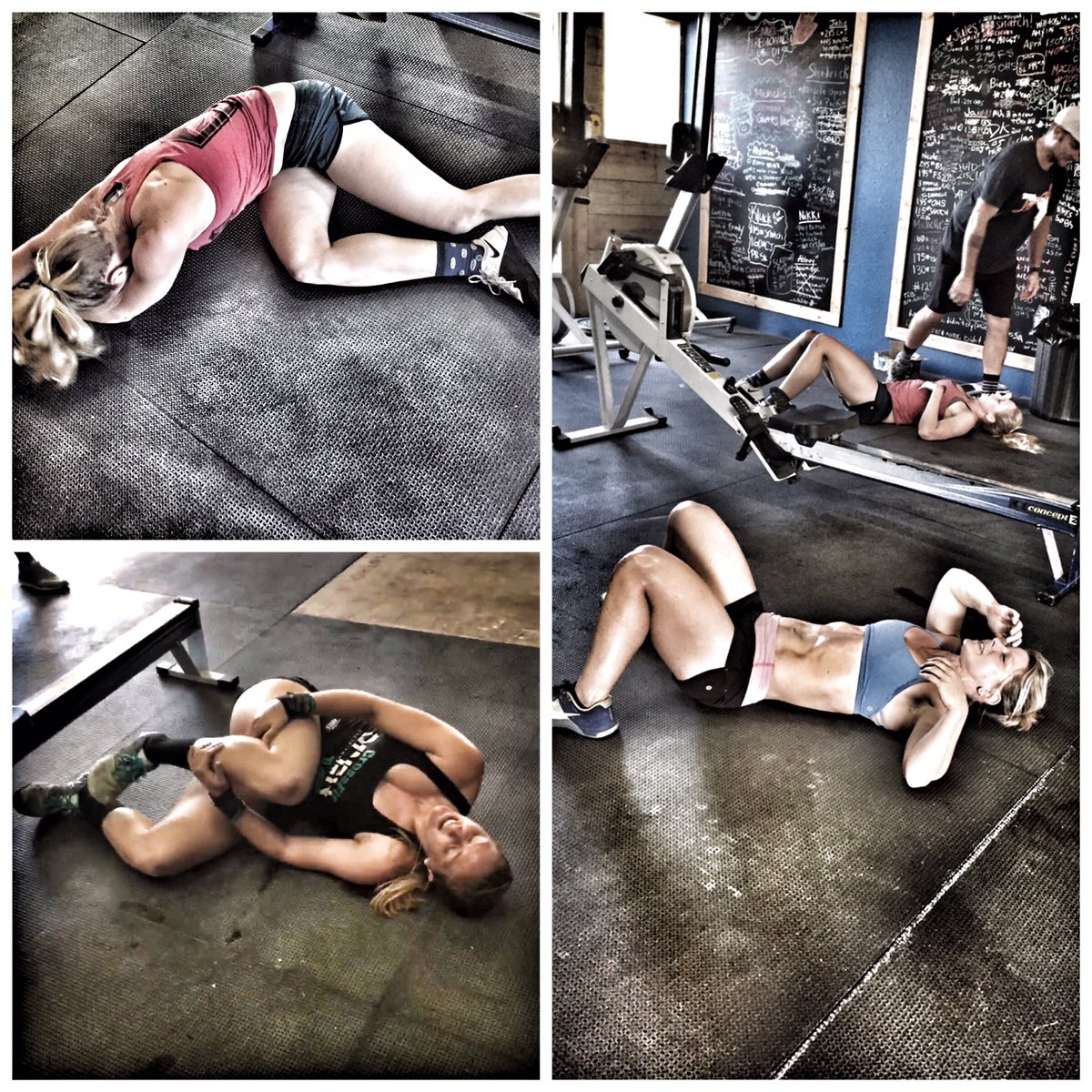 AdrianeNikki's tweet photo. How we feel after the last 10 days. Thanks @thewodapalooza #BeMaverick #BlondeSquad https://t.co/lZGkyI3QQR