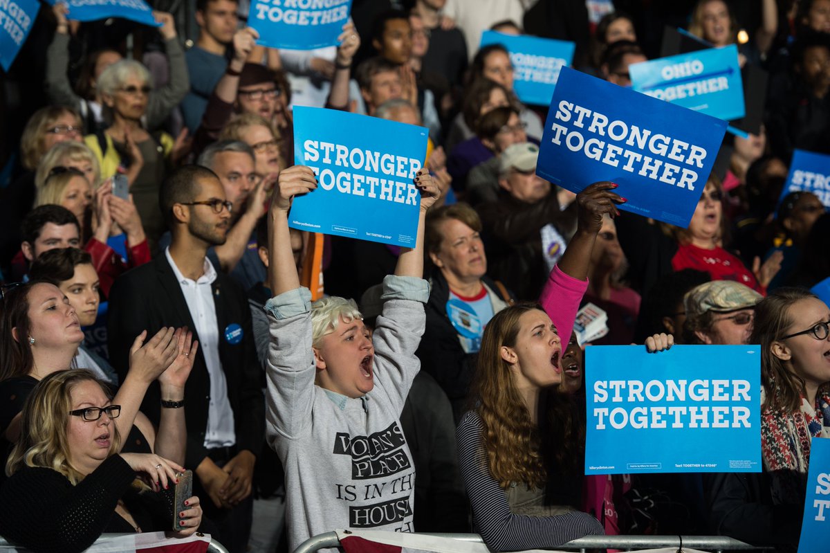 HillaryClinton's tweet image. "America depends on you. You! All of you.” —@POTUS

Make your plan to go vote: hillaryclinton.com/makeaplan