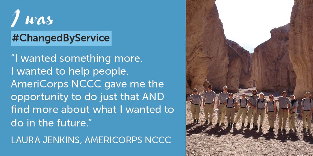 Voices4Service's tweet photo. Laura shares how she was #ChangedbyService through a year with @AmeriCorpsNCCC: https://t.co/cqzLw5YyBV https://t.co/AZZ7jQZZNr