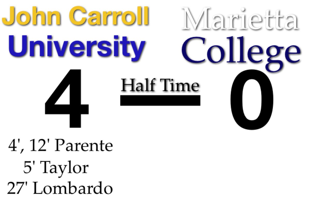 jcumenssoccer's tweet photo. HT: BIG first half from the Blue Streaks, will look to continue in second half #JCUMS #OACTitleRun https://t.co/Ap4FGMswUF