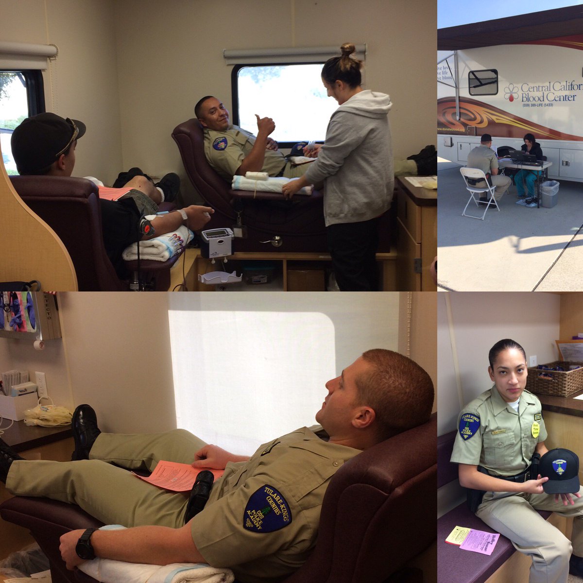 COSGiant's tweet photo. Thanks to all of you who participated in today’s blood drive! Here are some pics of COS Academy Class 137 doing their part! #coscares https://t.co/wmWiODy3yC