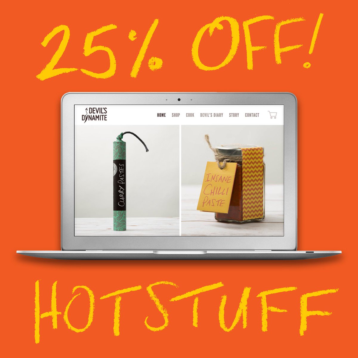 Our new website is go, go, go! And to celebrate, we’re giving you 25% off in Nov! Use code HOTSTUFF at the checkout…
devilsdynamite.com
