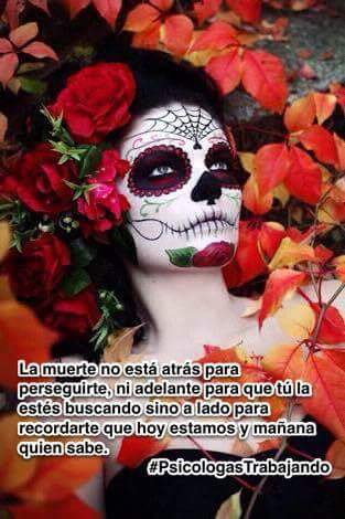 PsychLiliana's tweet photo. #DiaDeMuertos #DelDiaDeMuertosMeGusta  
La muerte no está atrás para perseguirte, ni adelante para que tú la estés buscando... https://t.co/Co37bDS6PN