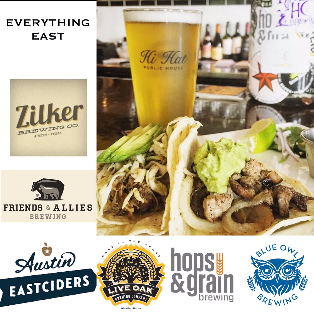 . <a href="/austinbeerweek/">Austin Beer Week</a> 6-9pm TONITE <a href="/hihatph/">Hi Hat Public House</a> #EverythingEast 6 #78702 breweries &amp; Chef Thomas will have some tasty food pairings too! 🍻