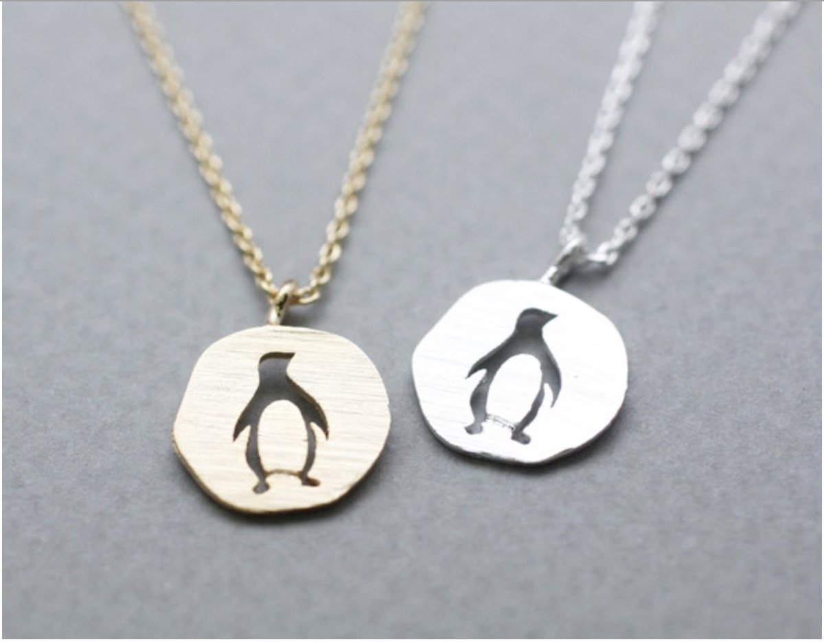 PiperLondonUK's tweet photo. Christmas is coming so why not treat yourself or a loved one to our cut out penguin necklace? only £9.99 - https://t.co/zq8URSqCwp https://t.co/NFzoRjdel9