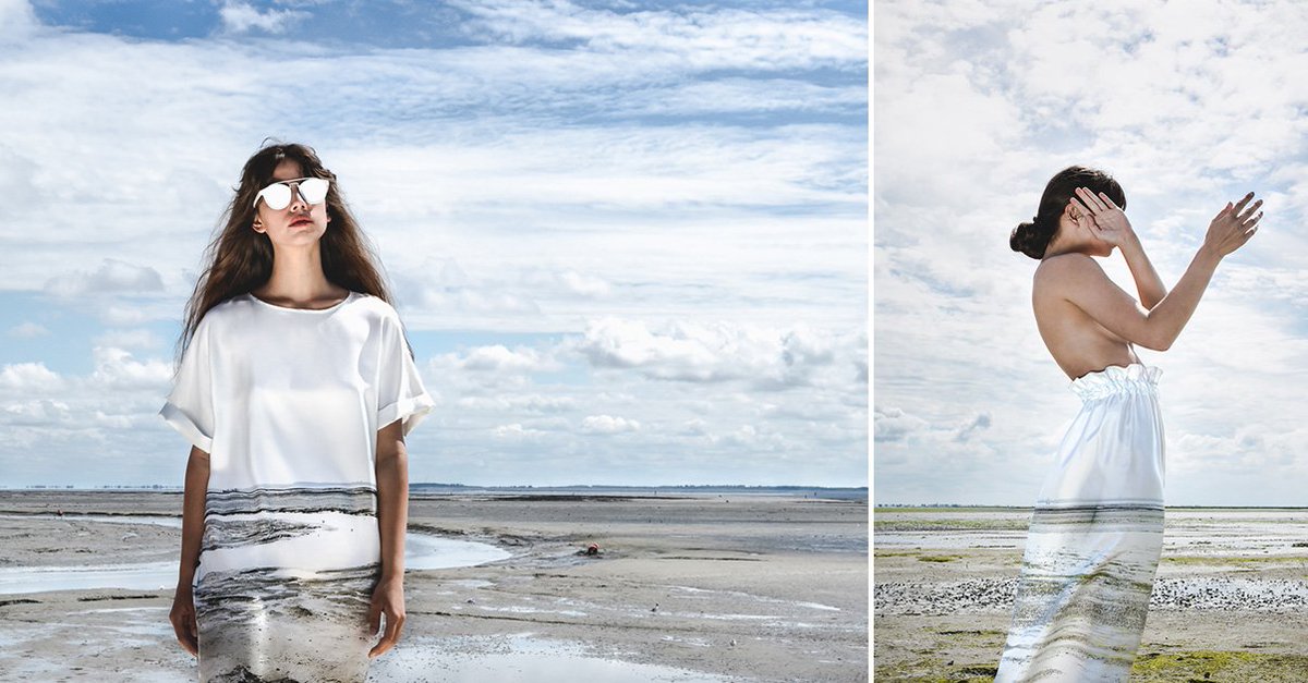 petapixel's tweet photo. Trippy photo clothing blends in when shot against the same landscape: https://t.co/1o3sxVf8lq https://t.co/7qaIOCpFe1