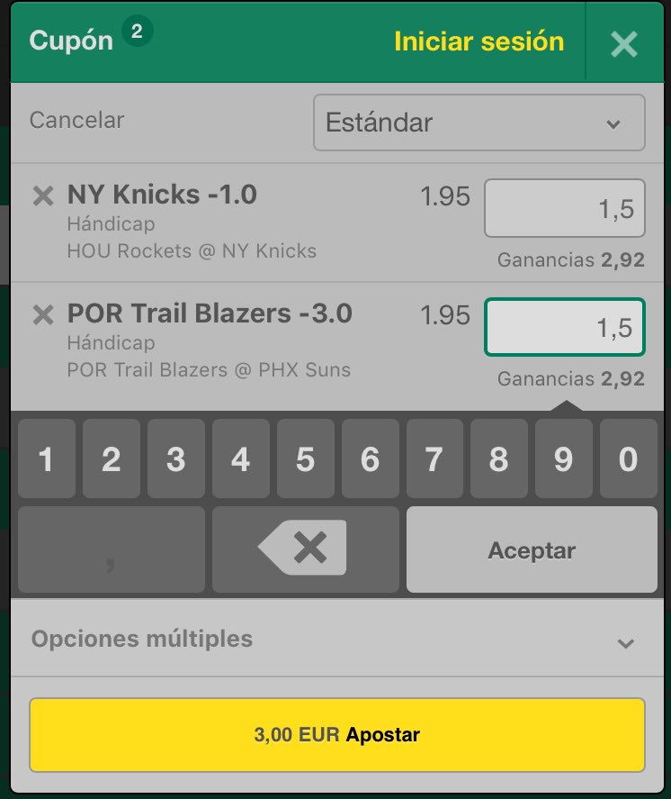 QuiniNba's tweet photo. Vuelta al barro!! Vamos a por ello con esto que os dejo hoy🏀 3Unidades en juego https://t.co/RKqPuFn5KV
