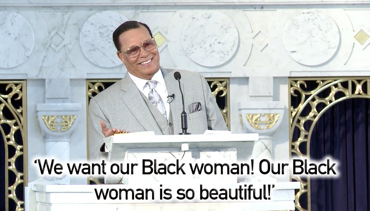 LouisFarrakhan's tweet image. Black Men: Get yourself a Black Woman! God don't want you intermarrying with White women. [VIDEO] dld.bz/fde6W