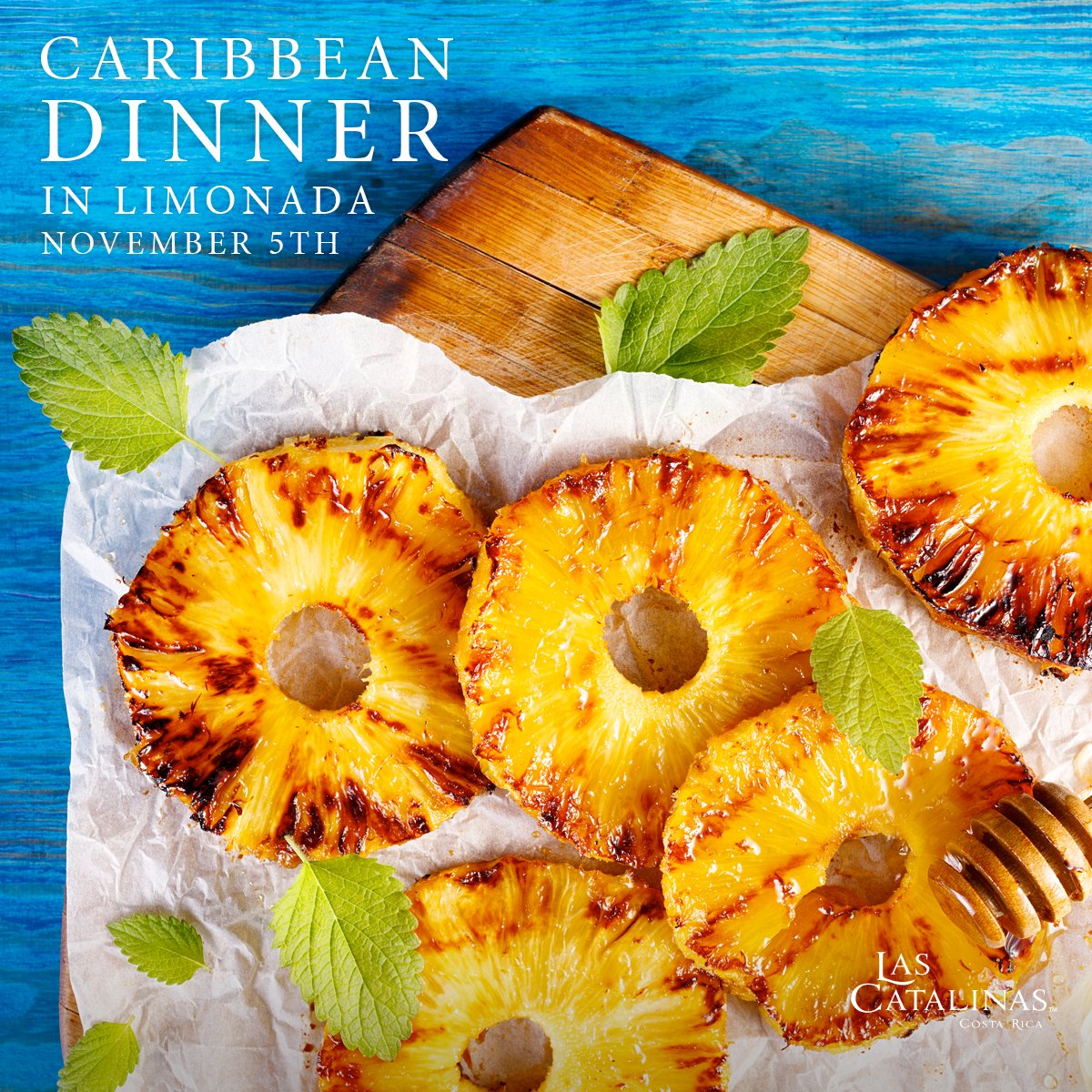 Taste the Caribbean’s most exotic flavors prepared by our own Las Catalinas chef! At 6:00pm