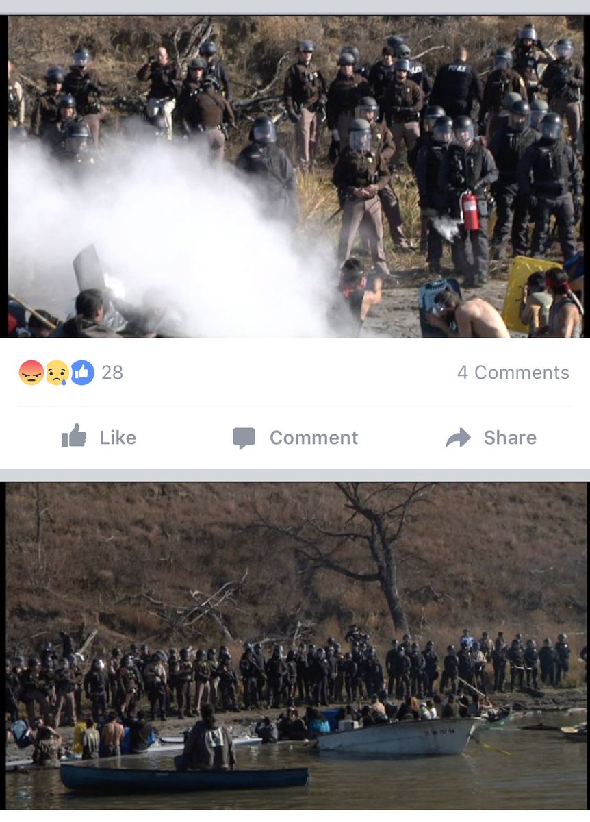jennelizabethj's tweet photo. .@POTUS ACT now- severe human rights violations occurring. #NoDAPL #standingrock via @joshfoxfilm https://t.co/Q7b6BzoHSu https://t.co/nhmkv4lHUs