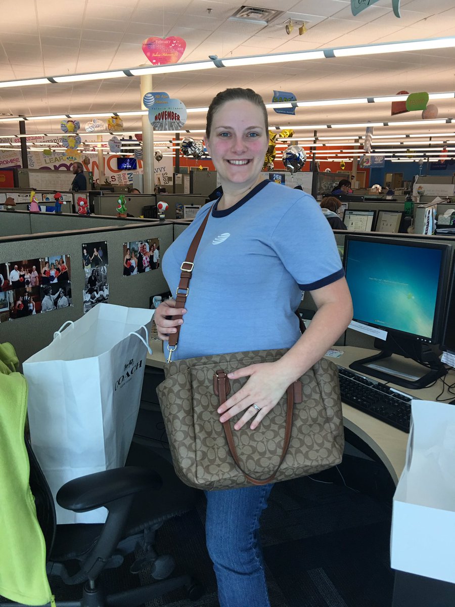 SShaver72's tweet photo. #teamshelli loving our Tiff and presenting her w/ her new @Coach diaper bag from us!!! #babystyle @LebanonCC1 https://t.co/Sm2be05bC5