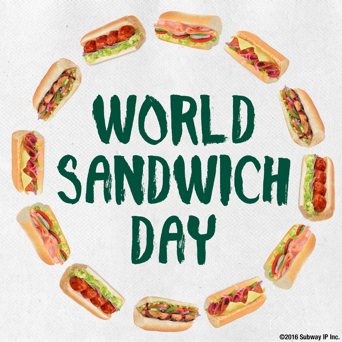 Subway New Zealand On Twitter Today Is World Sandwich Day Come Celebrate With Us Today Worldsandwichday Subway Subway Sub Of The Day 2022 Usa