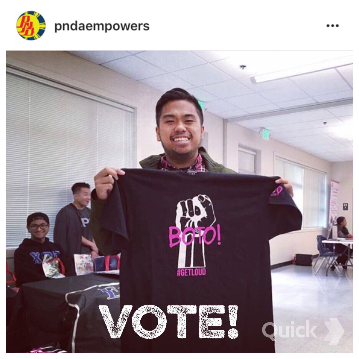 FilAmsVote's tweet photo. Join @PNDAempowers to #gotv! #filAmplify @kayagrassroots @NFALA1 @afirechicago @SOMAPilipinas @JLHS_FYA @joeltena @NCAPAtweets @dantebasco https://t.co/Ye0yf75qip