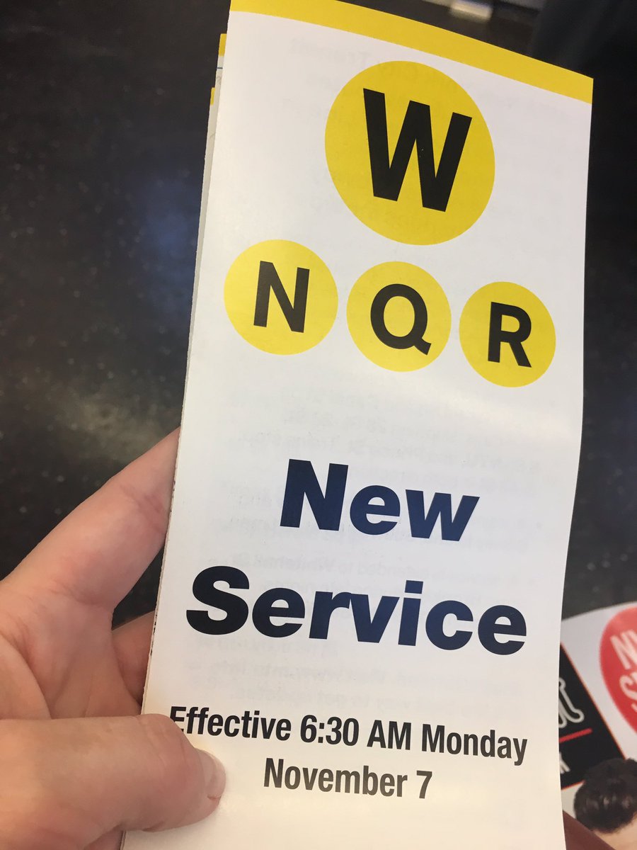 JeanmarieEvelly's tweet image. They were handing these out at the Astoria Blvd station today #WTrain #astoria #MTA