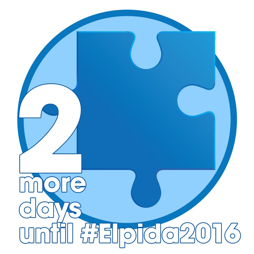 ElpidaAutism's tweet photo. Did we mention... IT IS NOW UNDER 48 HOURS UNTIL #Elpida2016 !! 2 more days! Can't wait to see everybody there! https://t.co/RzUCM7SOPf